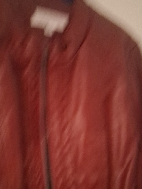 Faux Leather Moto Jacket - Rust Brown - Picture 13 of 14